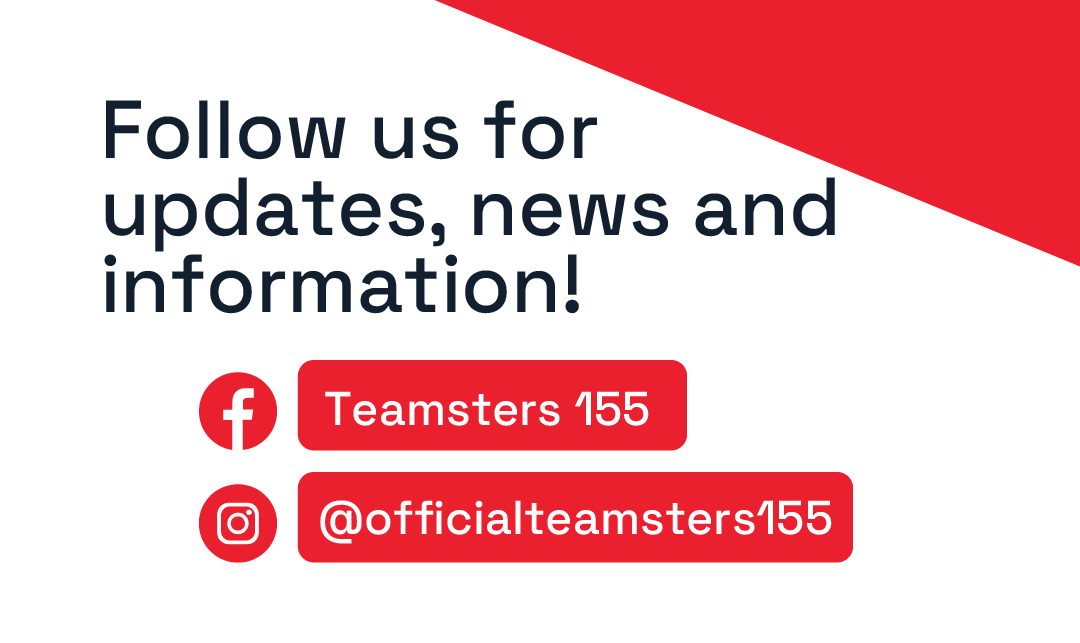 TEAMSTERS LOCAL 155 OFFICIAL SOCIAL MEDIA PAGES